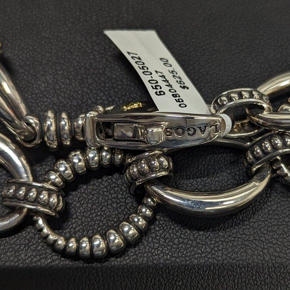 SOLD!! LAGOS Sterling Silver Link Bracelet - Picture 4 of 4